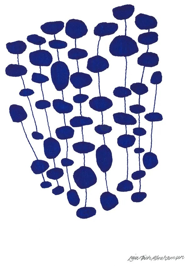 The Poster Club Plagát Blue Pearl Forest by Leise D. Abrahamsen 30x40