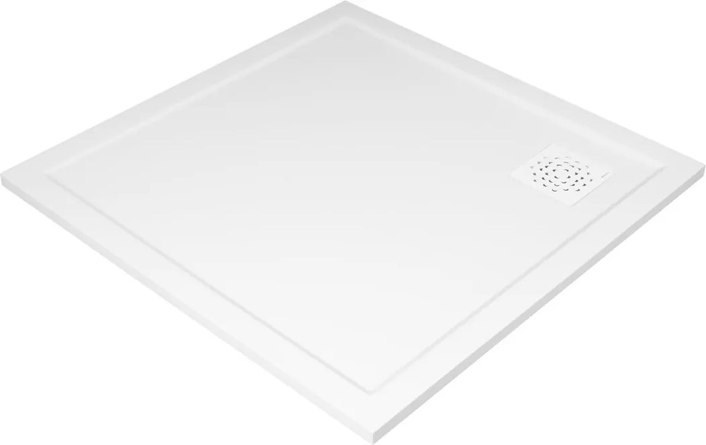 Gelco Gelco, XENA sprchová vanička z liateho mramoru, štvorec 90x90cm, biela, HX009