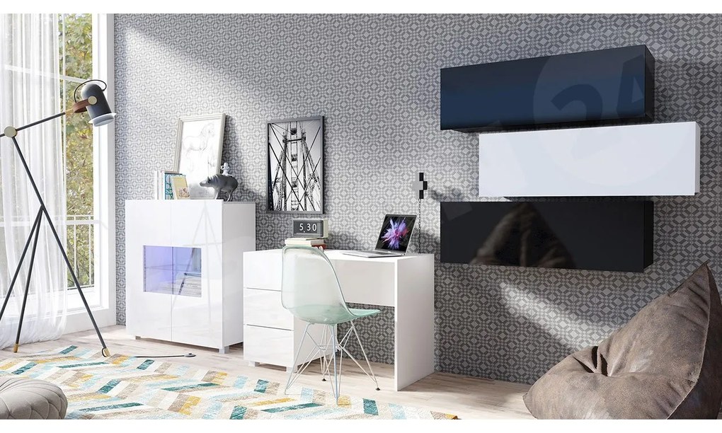 Nábytok Bralani XV, Farby: dub zlatá, Osvetlenie: bez osvetlenia