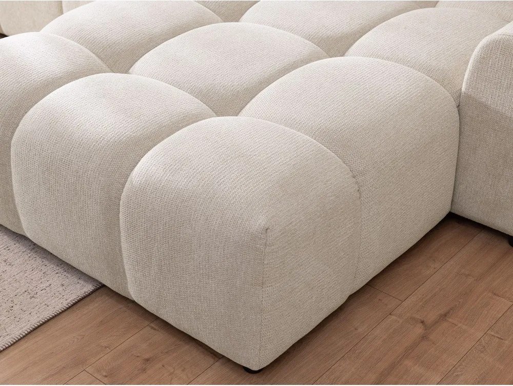 Béžová rohová pohovka (pravý roh/s leňoškou) Albane – Ropez