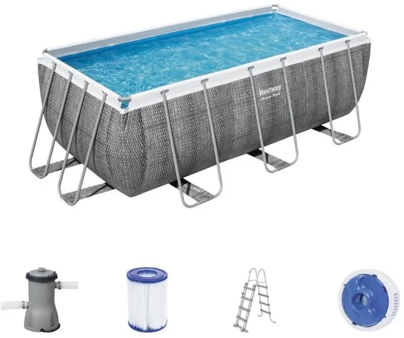 BESTWAY Power Steel Bazénový set 412 x 201 x 122 cm, kartušová filtrácia 56722