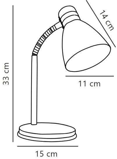 Nordlux - Stolná lampa CYCLONE 1xE14/15W/230V biela