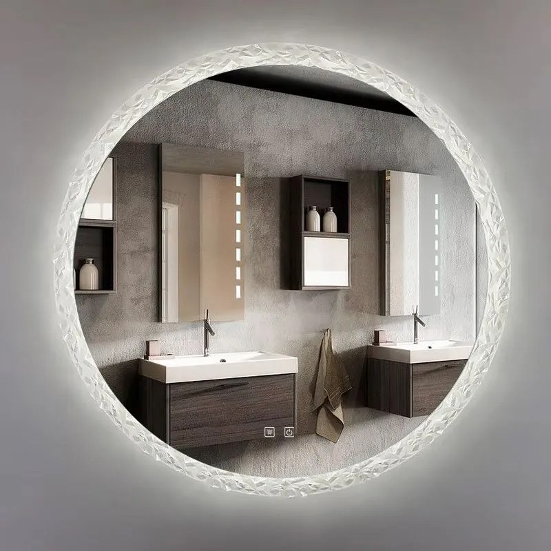 Tutumi Tutumi, LED krištáľové zrkadlo 60cm, model 107, HOM-02700