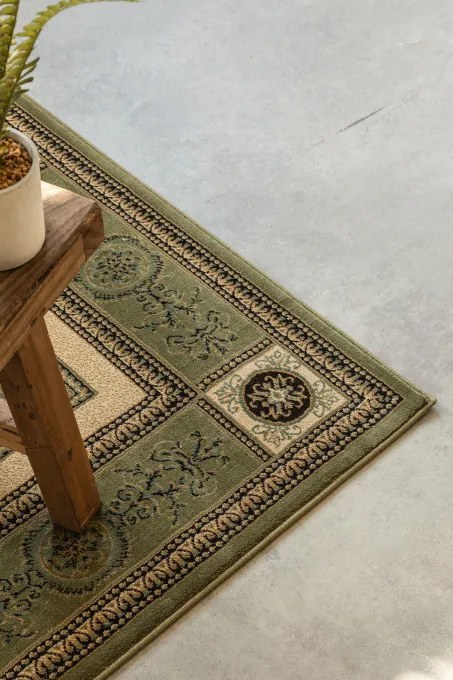 Koberec Hanse Home Herat Guzara olivový / krémový