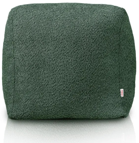 Taburetka Boucle tmavozelená
