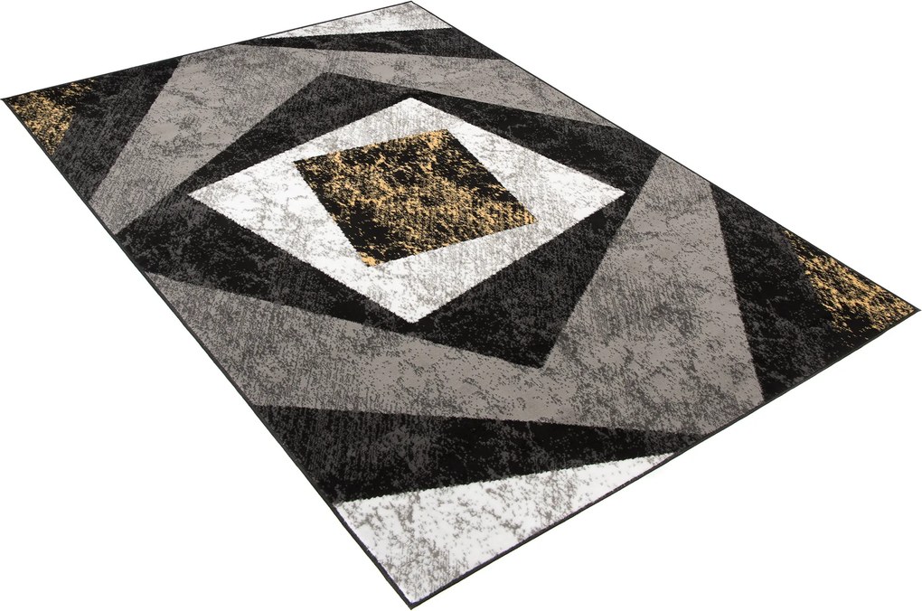 TA Koberec K855G BLACK CHEAP PP EYM Sivý Obdĺžnikový Rozmer: 60x100 cm