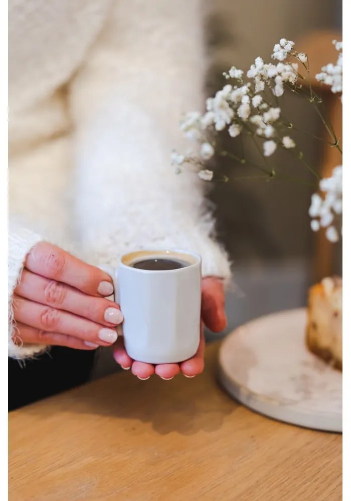 Biele hrnčeky na espresso z kameniny v súprave 2 ks 80 ml Fuori – Vialli Design