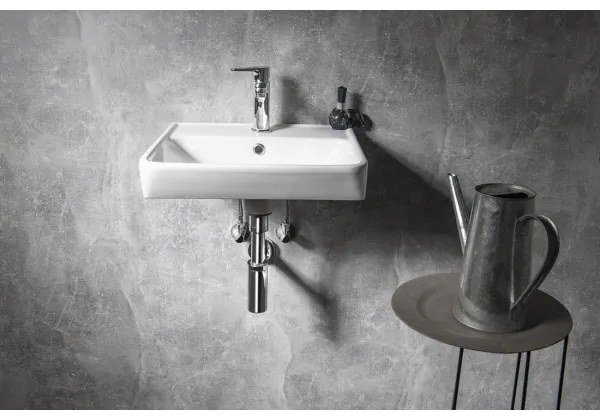 Bruckner - Zapustené umývadlo NEON 45x41,5 cm keramika/biela