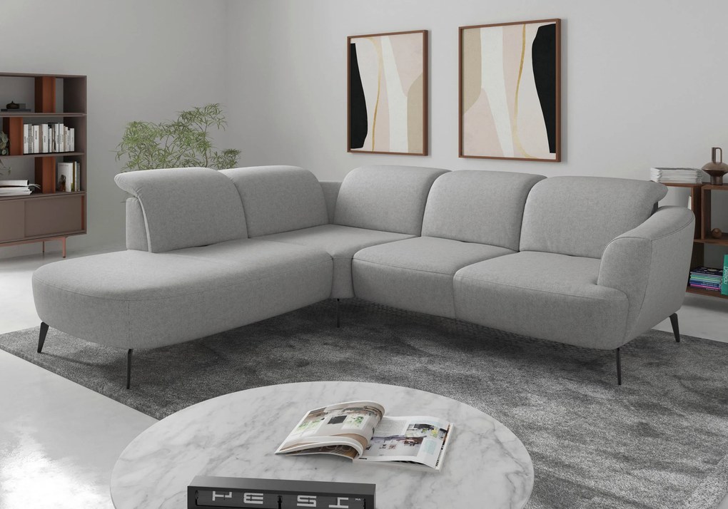 XXXLutz ROHOVÁ SEDAČKA, textil, svetlosivá Sit & More - Sedačky - 00014401851V