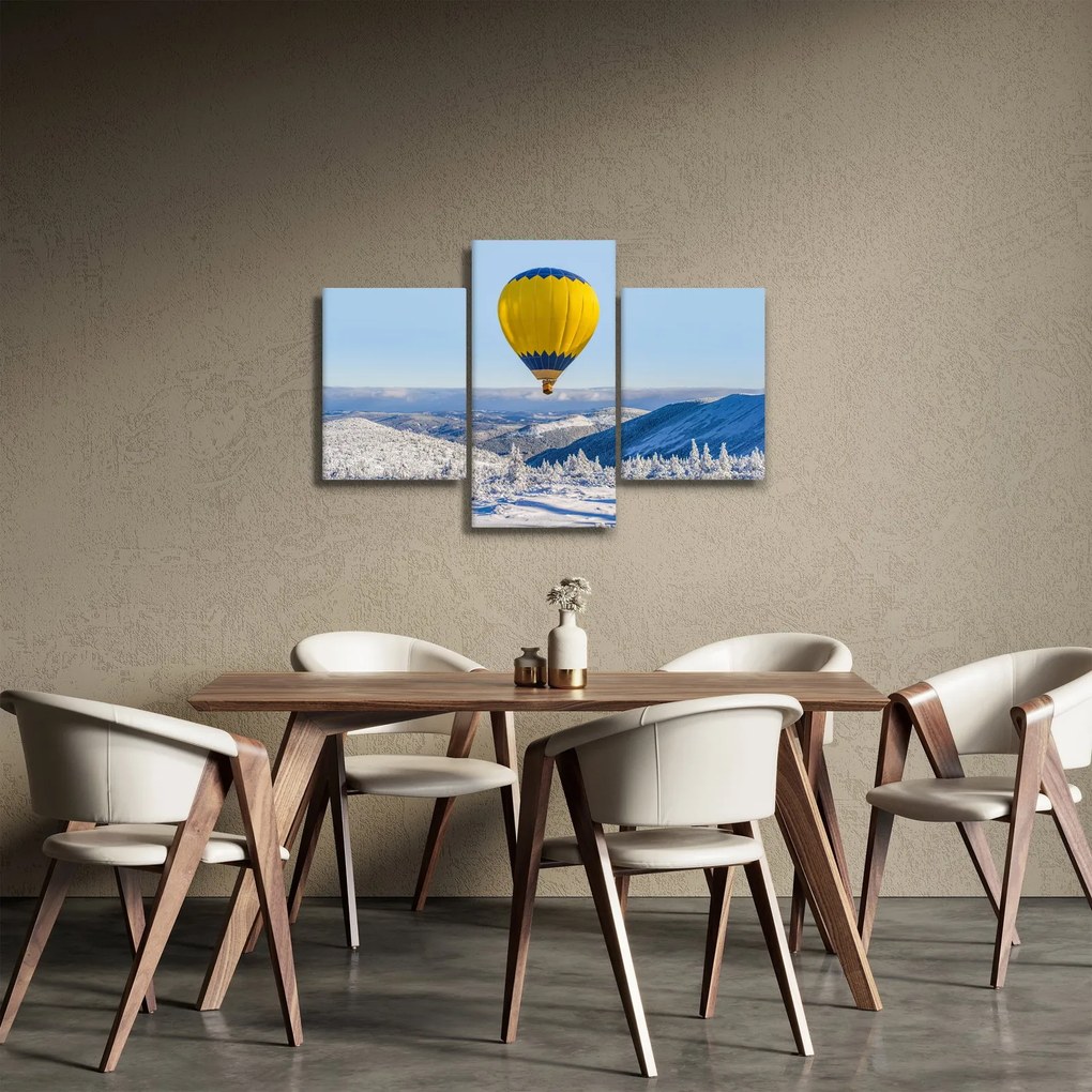 Obraz - Let nad zimnou krajinou (90x60 cm)