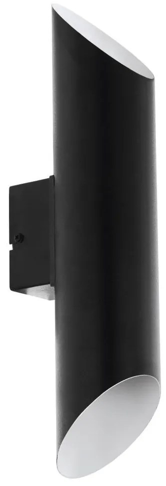 Eglo 79575 - LED Vonkajšie bodové svietidlo BAGALADI 2xLED/3,7W/230V IP44 čierna