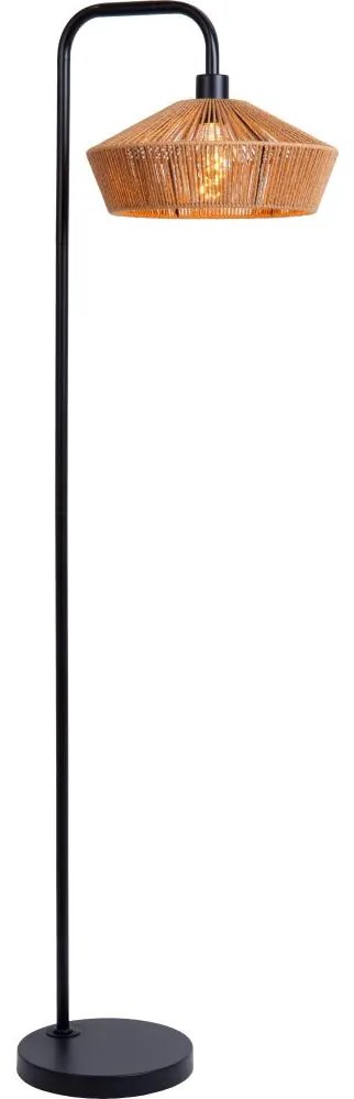 Lucide 10713/28/72 - Stojacia lampa YUNKAI 1xE27/60W/230V hnedá