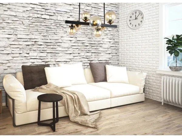 Klausen 106004 - Luster na tyči HYPERION 7xE27/7W/230V čierna/béžová