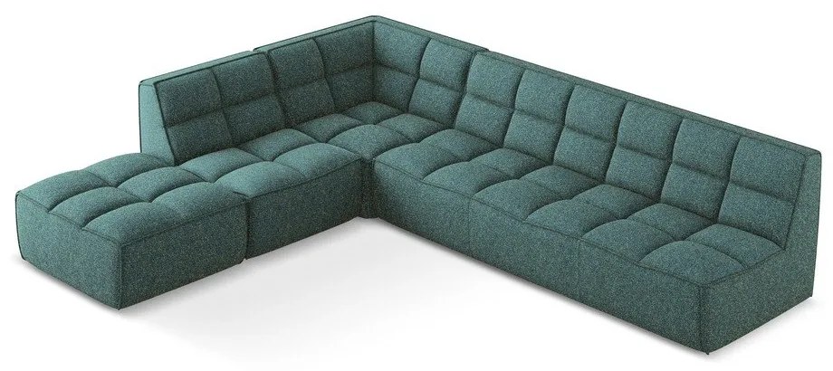 Tyrkysovomodrá modulárna rohová pohovka (variabilná) Kalai – Makamii