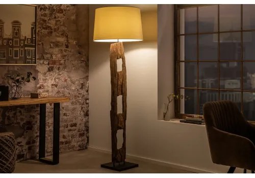Stojaca lampa 41046 Barracuda 177cm Bežová Drevo Acacia  - Komfort-nábytok