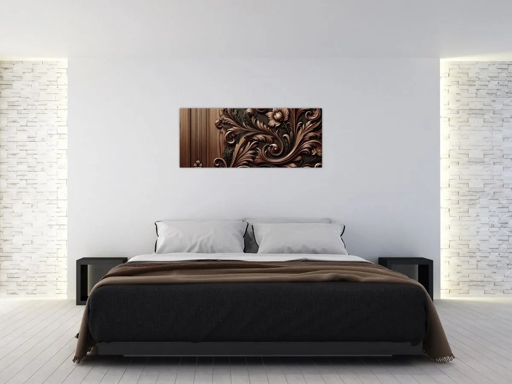 Obraz - Vzor z dreva (120x50 cm)