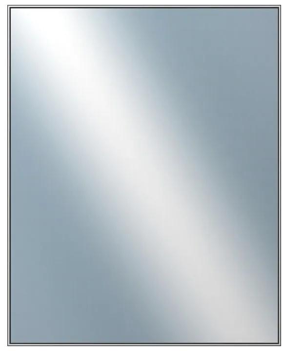 DANTIK - Zrkadlo v rámu, rozmer s rámom 80x100 cm z lišty Hliník šedá (7002006)