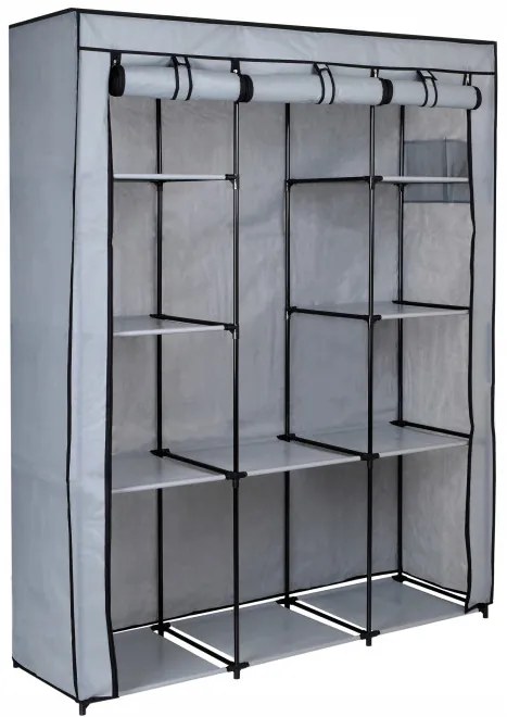 Šatníková skriňa MIRA MAXI sivá