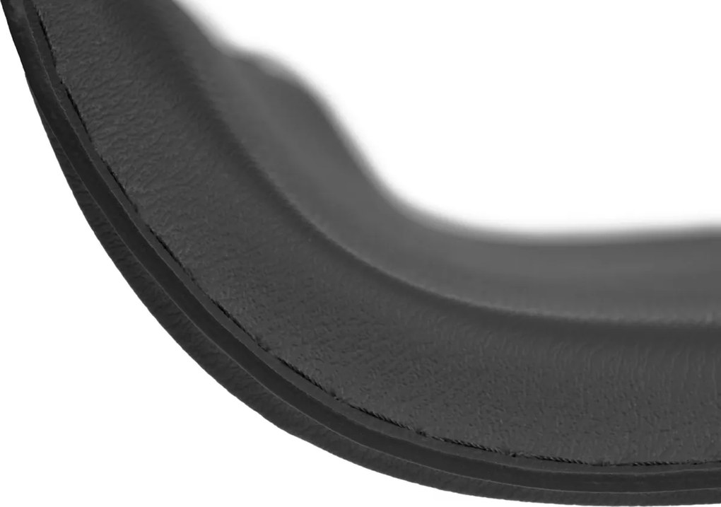 Barová stolička Dyn - podnož chróm - Čierna