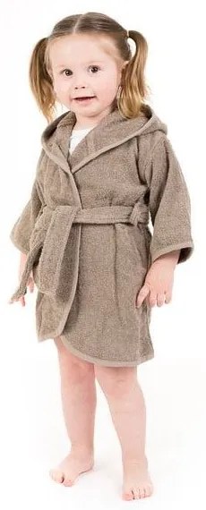 Sivý bavlnený detský župan veľkosť 2-4 roky - Tiseco Home Studio