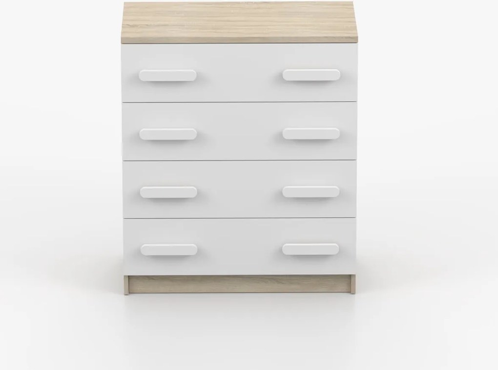 Komoda SMYK - dub sonoma/biela (viac variant)