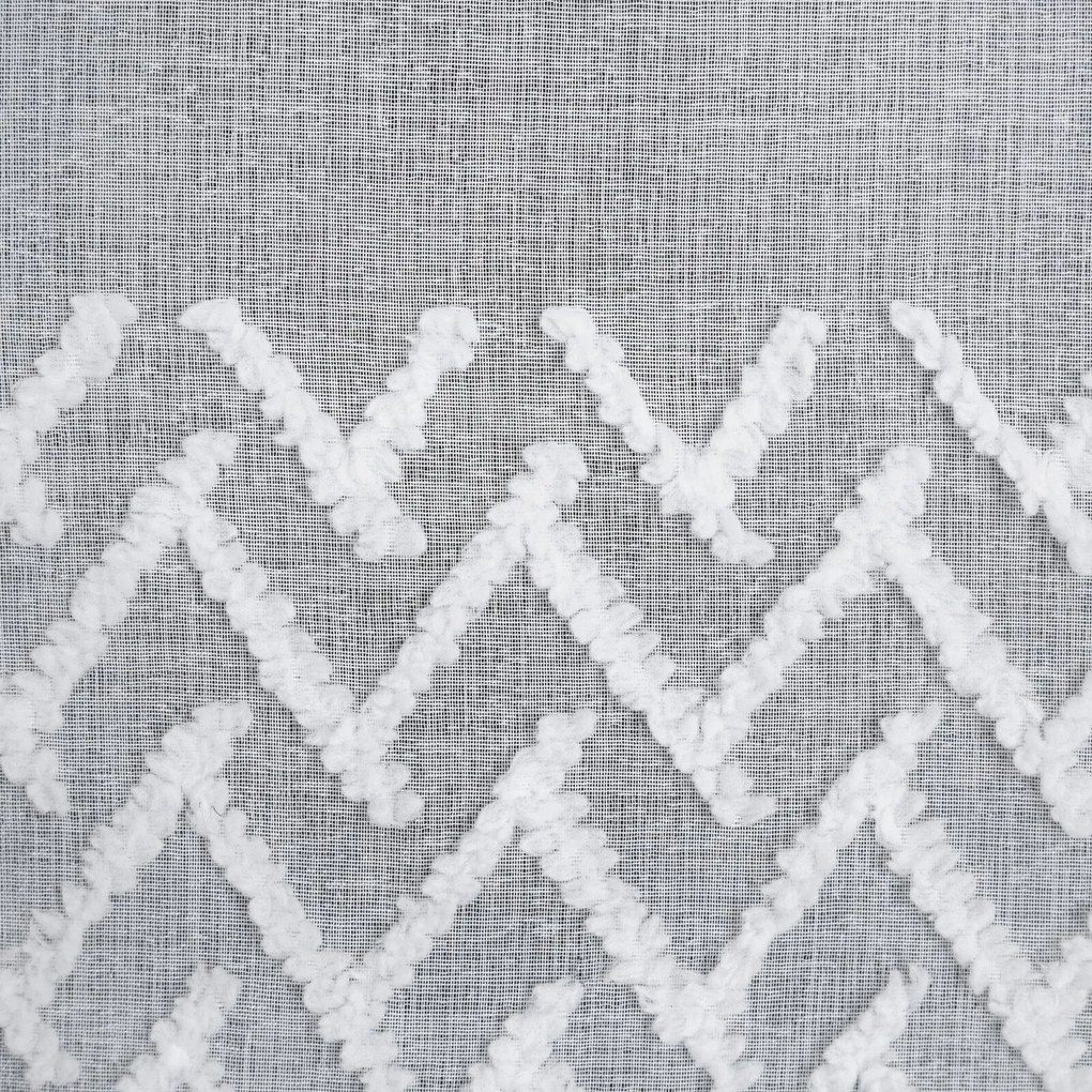 ZÁVES NA KRRÚŽKOCH ESTERI 140X250 CM BIELA