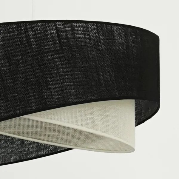 Brilagi - LED Luster na lanku LYRA 1xE27/15W/230V čierna/krémová