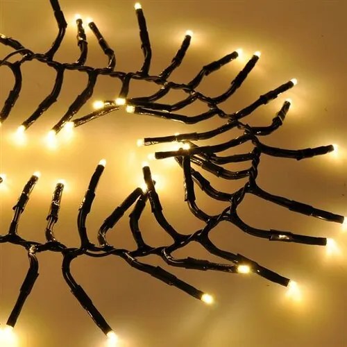 Solight 1V11-WW Vianočná LED reťaz s diaľkovým ovládaním Cluster 576 LED, teplá biela, 5 m