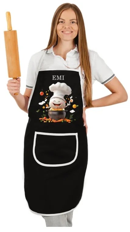 Kuchynská zástera Gusto EMI, biela