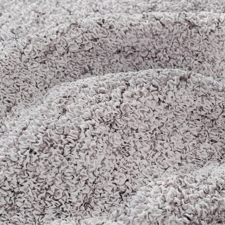 Bielastické poťahy VITTORIA smotanová rohová sedačka (š. 350 - 530 cm)