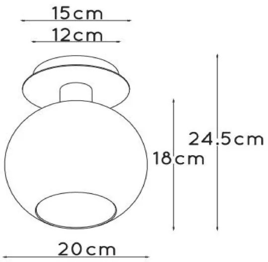 Lucide 74114/01/30 - Stropné svietidlo MARIUS 1xE27/40W/230V čierna