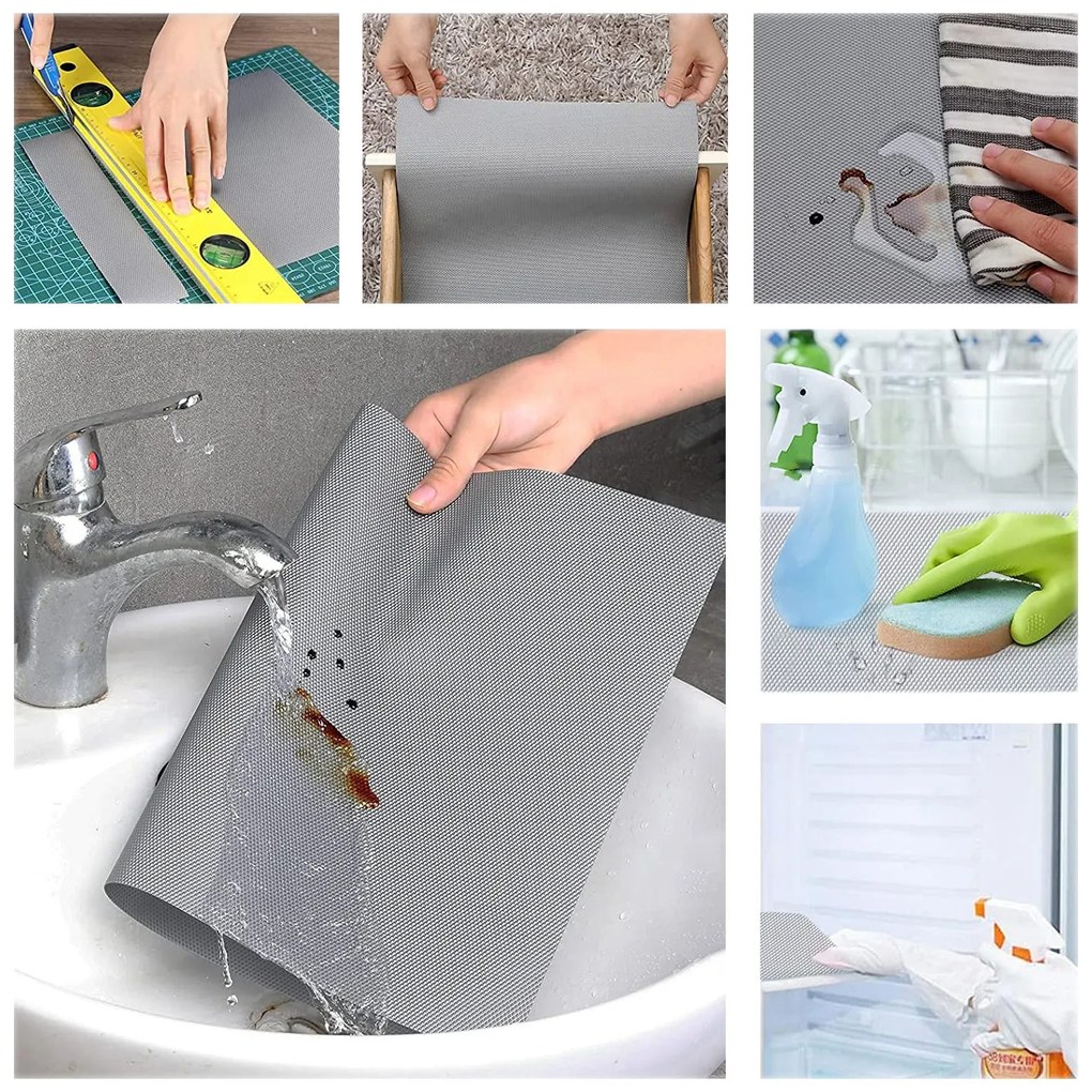 Protišmyková podložka do zásuvky LARGO 48 x 300 cm - šedá