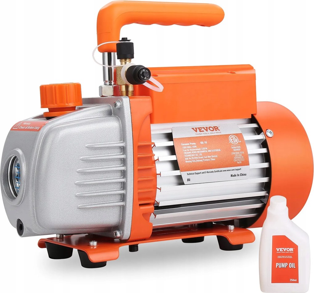 Vákuová pumpa klimatizácia výkonná 150 W chladenie 100 l min sada Pro
