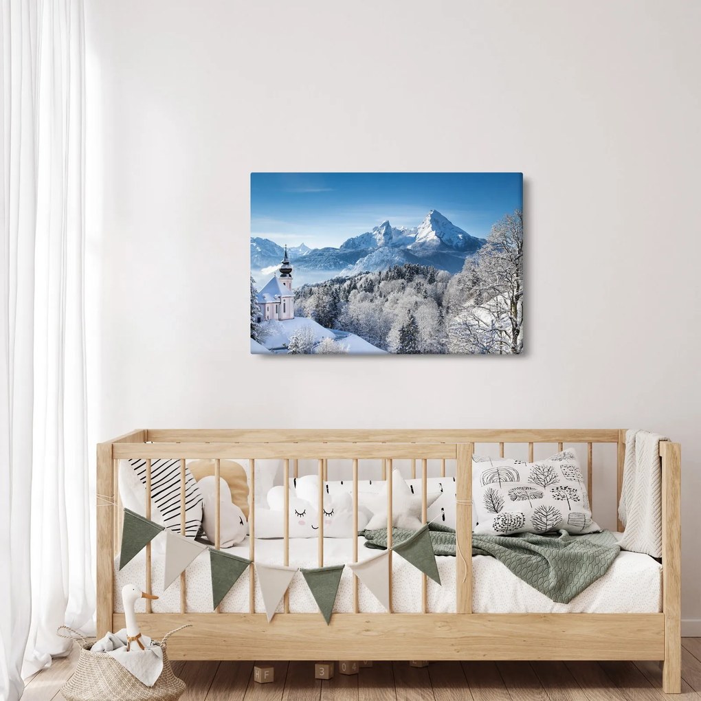 Obraz - Váhľad na zimnú krajinu (90x60 cm)