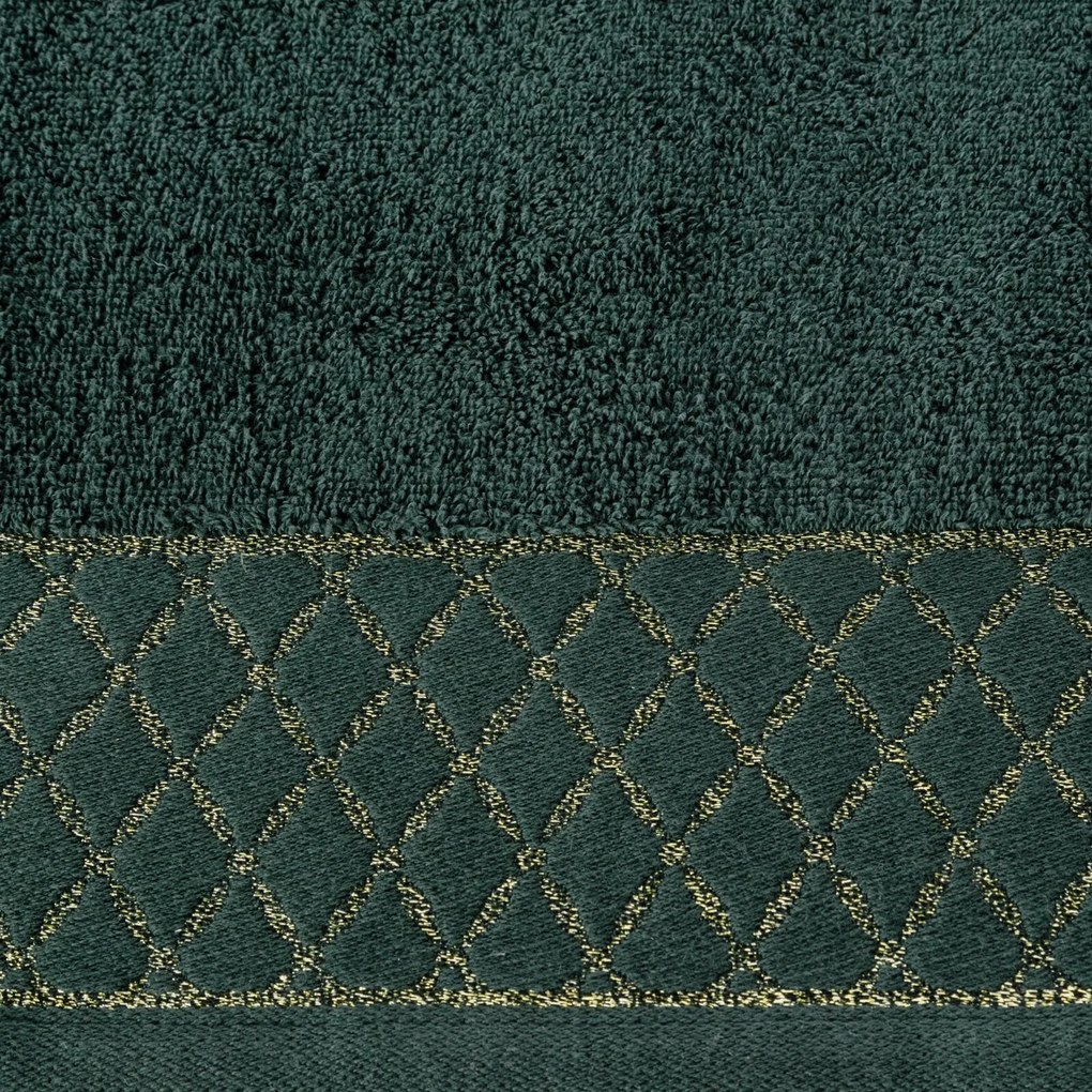 BAVLNENÝ UTERÁK LAYLA 70X140 CM TMAVOZELENÁ