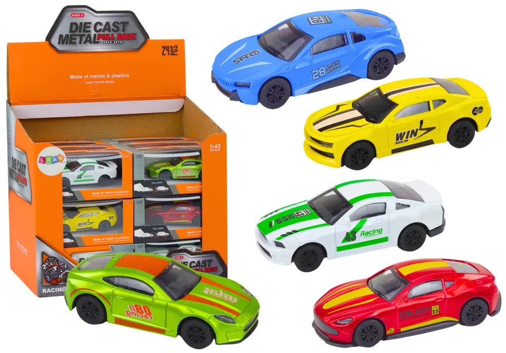 LEAN TOYS Auto kovové 1:43