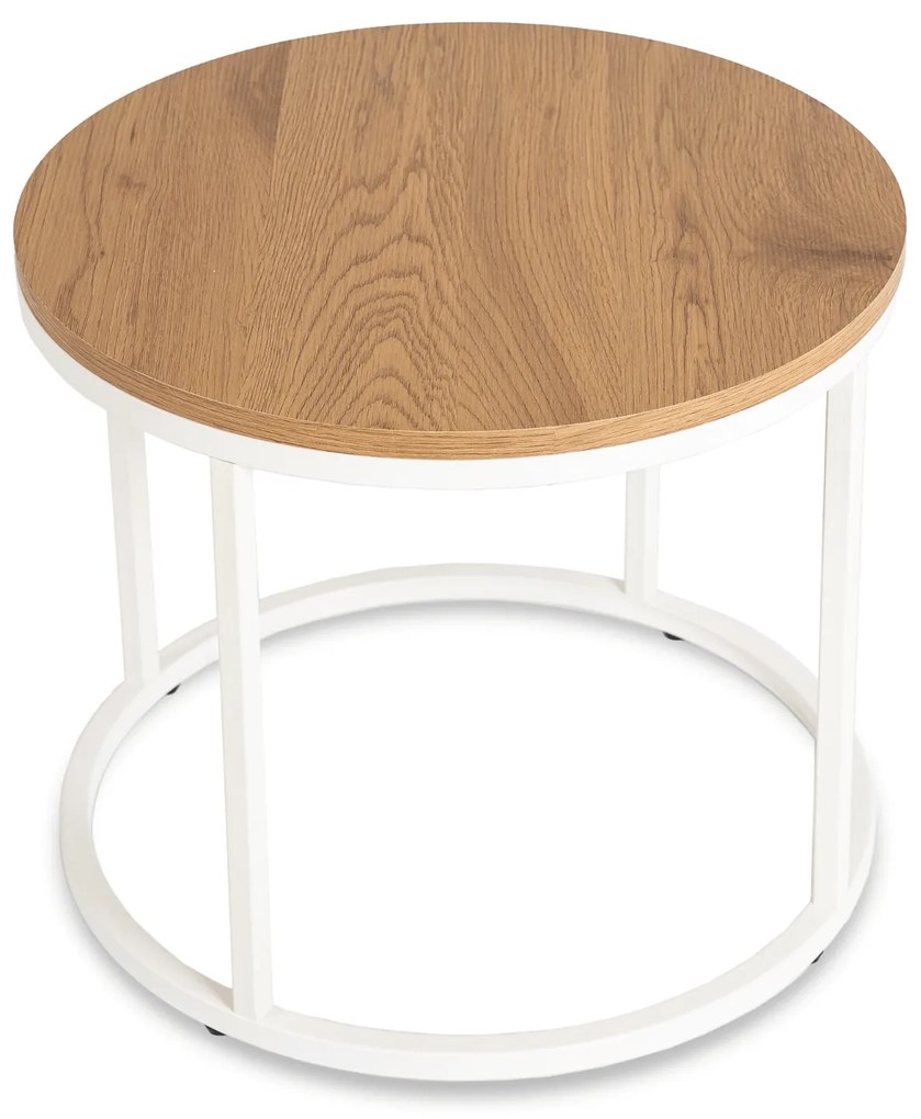 PROXIMA.store - Dizajnový konferenčný stolík CONNY FARBA: biely mramor, FARBA NÔH: čierna