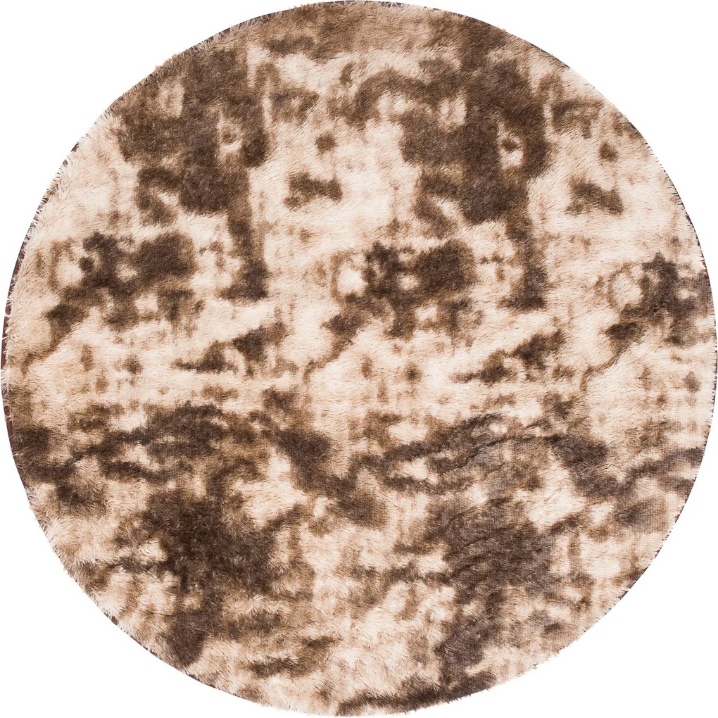 TA Koberec MR-580 Hnedá SILK DYED KOŁO Rozmer: 100x100 cm