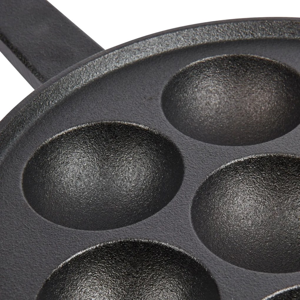 Kitchen Craft Liatinová panvica na prípravu dánskeho dezertu Æbleskiver