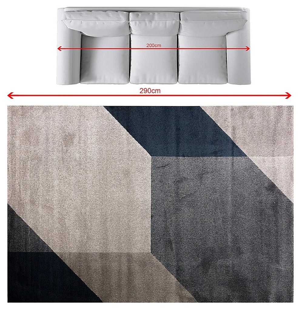 Koberec Sevilla Oxford Blue&Grey 200x290cm