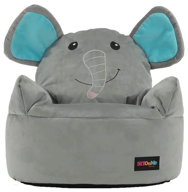 Tempo Kondela, s.r.o. Sedací vak, šedá látka, BABY TYP 2