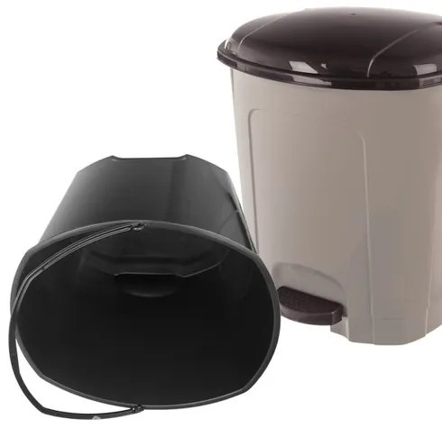 Orion Kôš odp. UH s pedálom 21 l kávovo hnedá, 21 l