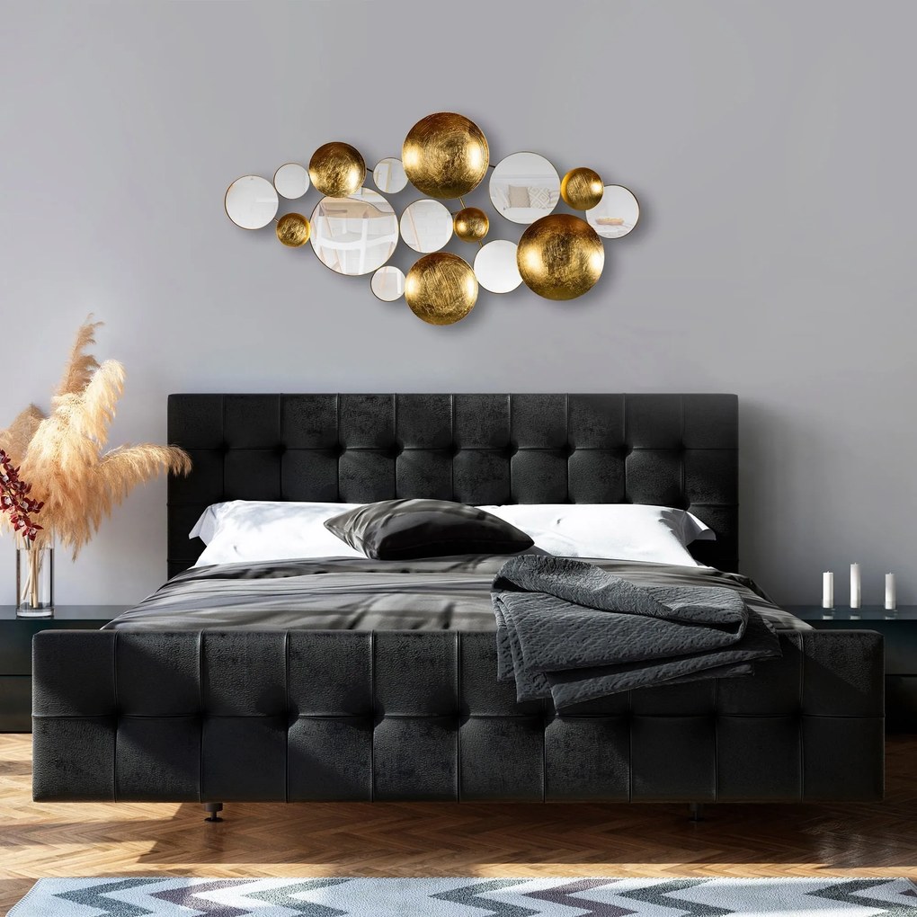 Nástenná kovová dekorácia Nekonečno 1 zlatá