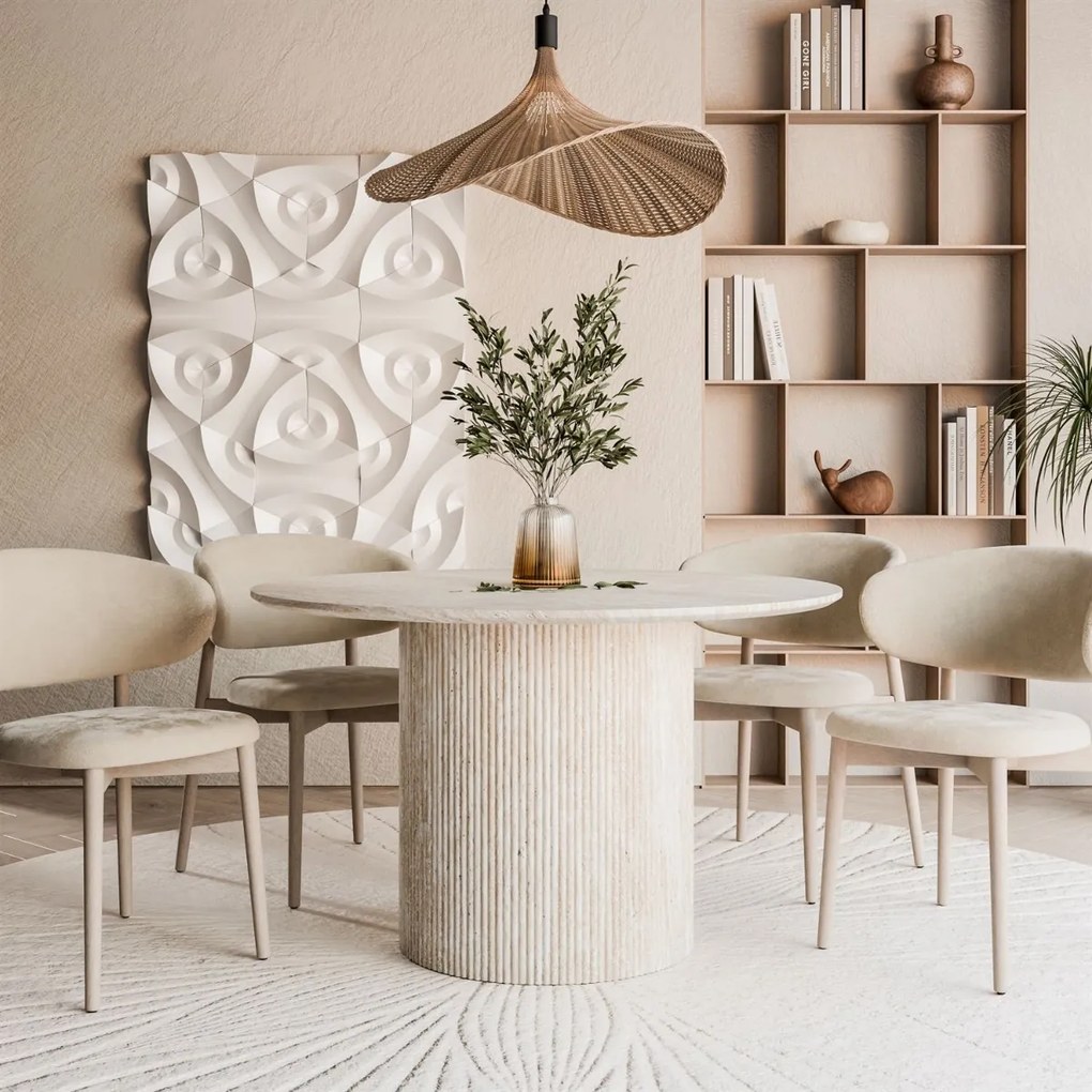 OKRÚHLY JEDÁLENSKÝ STÔL DEBORA PIESKOVEC 120 cm