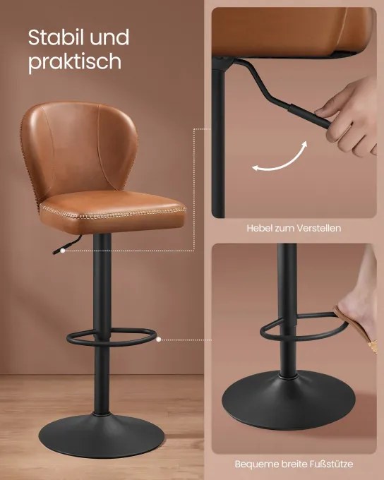 Set dvoch barových stoličiek LJB097K01