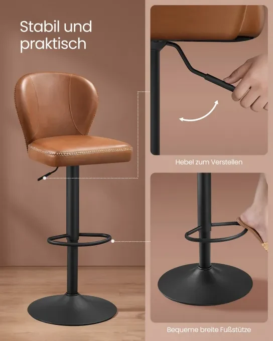 Set dvoch barových stoličiek LJB097K01