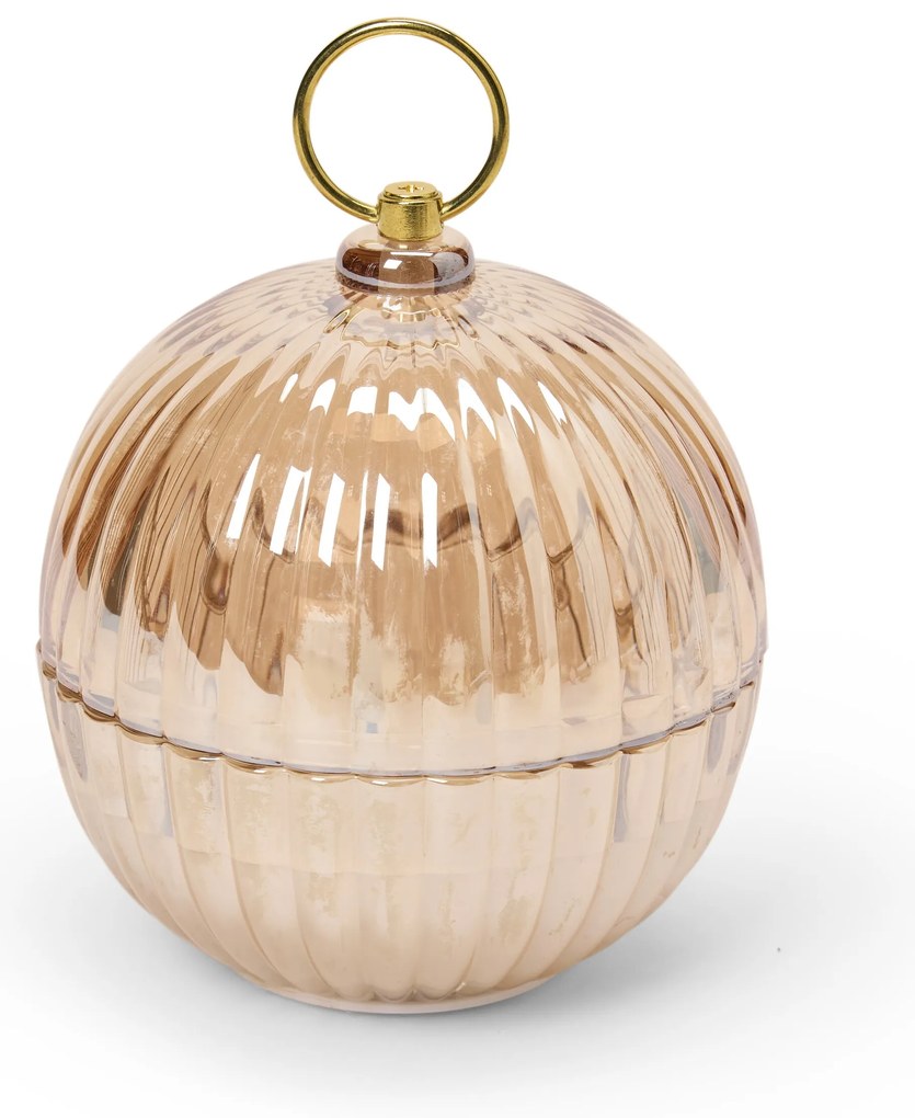 LED sklenená guľa na vianočný stromček