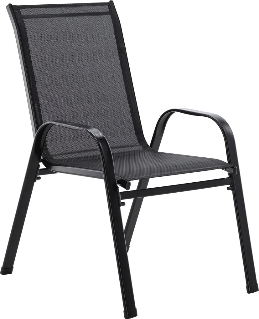 Čierna stolička na terasu alebo balkón