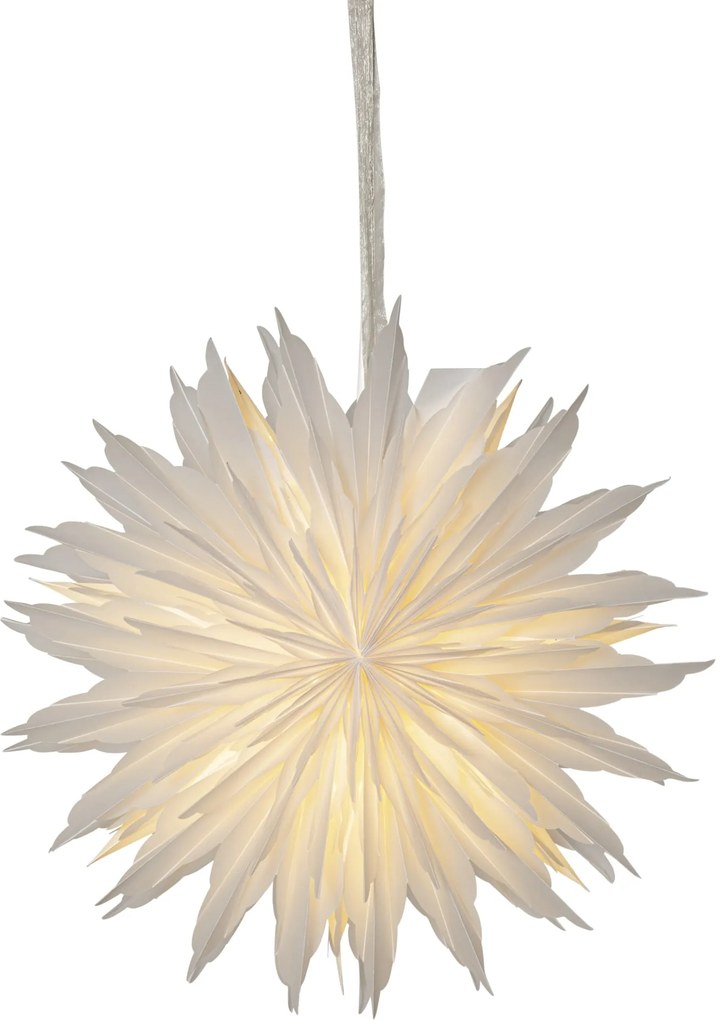 STAR TRADING Závesná svietiaca hviezda Dis White 40 cm