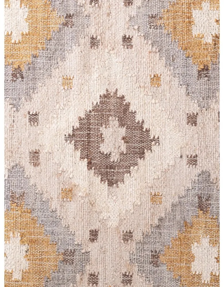 Krémový ručne tkaný jutový koberec 80x150 cm Roya Imani – Elle Decoration